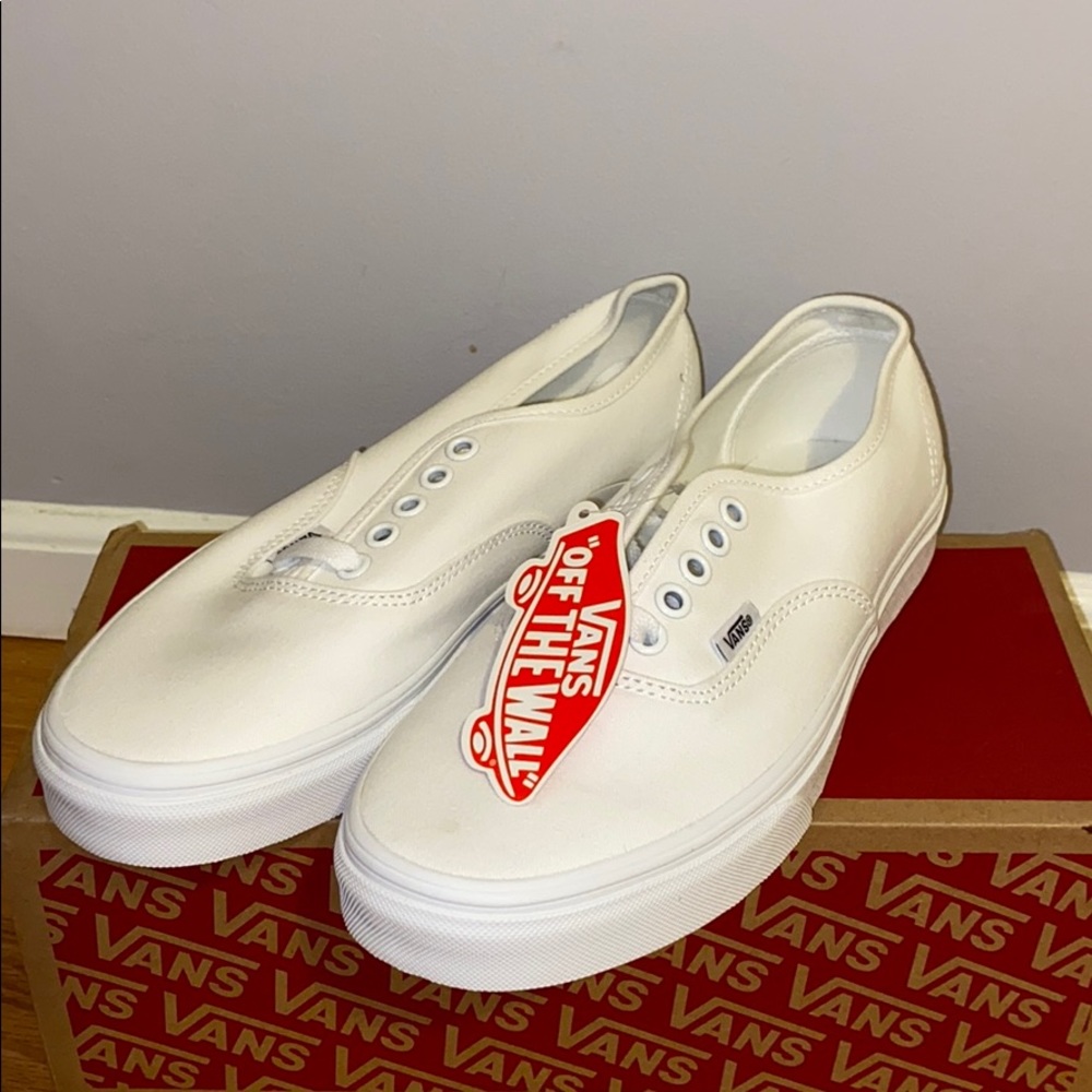 BRAND NEW!!! All white vans